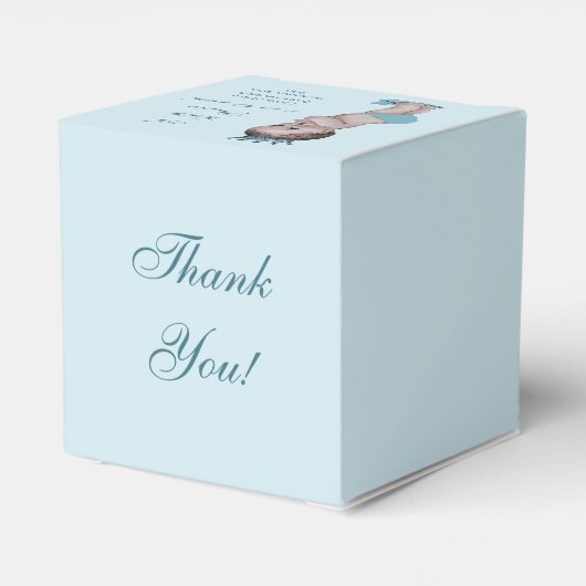 kleine prins Baby shower dank u Bedankdoosjes (Achterkant)