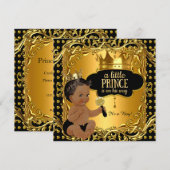 Kleine Prins Babyfeest Gouden Ratel Etnisch Kaart (Voorkant / Achterkant)