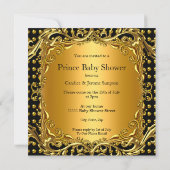 Kleine Prins Babyfeest Gouden Ratel Etnisch Kaart (Achterkant)