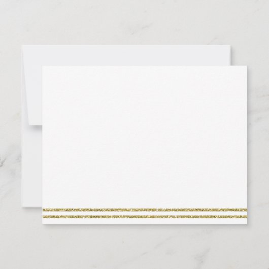 Kleine Prins Bedankt Card, Blauw, Faux Glitter (Achterkant)