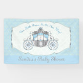Kleine prins, blauw Baby shower Spandoek (Horizontaal)