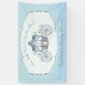 Kleine prins, blauw Baby shower Spandoek (Verticaal)