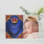 Kleine Prins Doop Uitnodigingen (Staand voorkant)