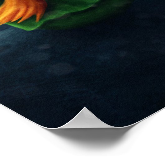 Kleine Prins en Roos. Nursery Art Poster (Hoek)