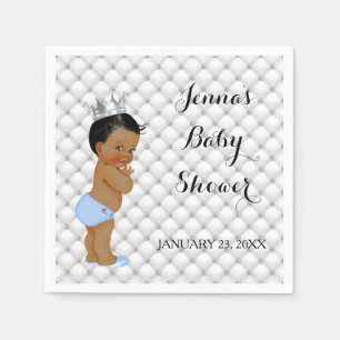 Kleine Prins Etnische Babyjongen Diamanten Glamour Servetten