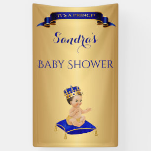 Kleine Prins Koninklijk Blauw Gouden Kom Lepel Kus Spandoek