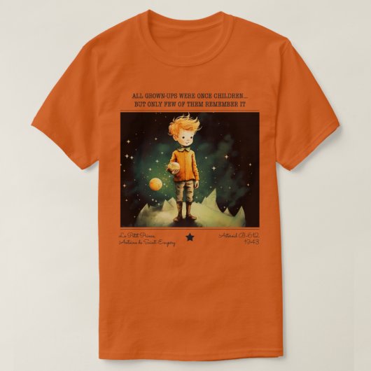 Kleine Prins Le Petit Prins kinderboeken 3 T-shirt (Design voorkant)