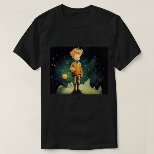 Kleine Prins Le Petit Prins kinderboeken 7 T-shirt (Design voorkant)