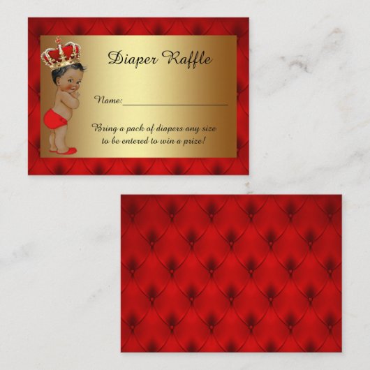 Kleine Prins Luier Raffle Tickets voor Tijuana Informatiekaartje (Voorkant / Achterkant)