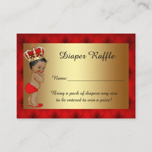 Kleine Prins Luier Raffle Tickets voor Tijuana Informatiekaartje (Voorkant)