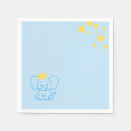 Kleine Prins Olifant Baby Shower Cocktailservet Servet