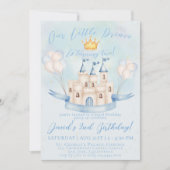 Kleine Prins Sprookje Gouden Kroon 2e Verjaardag Kaart (Voorkant)