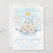 Kleine Prins Sprookje Gouden Kroon 2e Verjaardag Kaart (Voorkant)