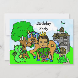 Kleine Prins Sprookjes Verjaardagsfeestje Kaart