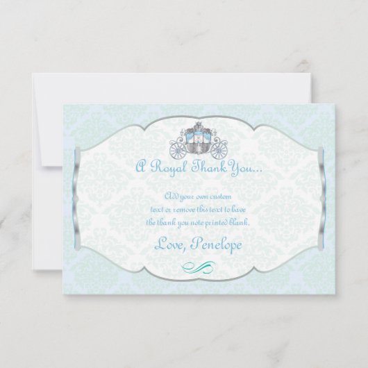 Kleine prins, Victoriaans stijl Dank je kaarten (Voorkant)