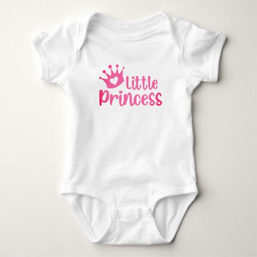 Kleine prinses. Baby Bodysuit aanpassen (Voorkant)