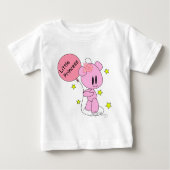 Kleine Prinses Baby Meisje Roze Teddybeer T-shirt (Voorkant)