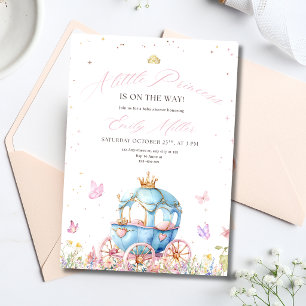 Kleine Prinses Baby Shower Roze Koninklijke Thema Kaart