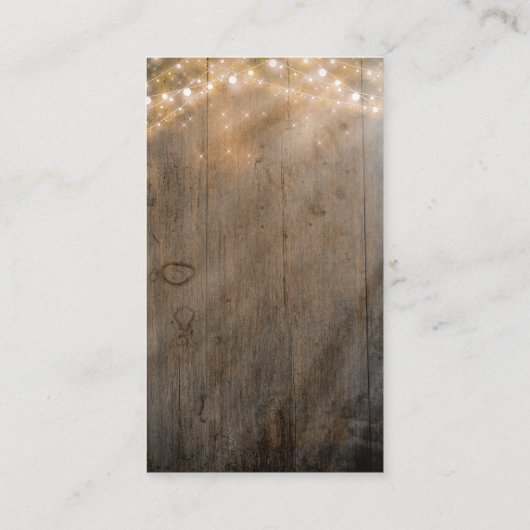 Kleine prinses | Baby shower Rustieke Luier Raffle Informatiekaartje (Achterkant)