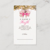 Kleine prinses | Baby shower Rustieke Luier Raffle Informatiekaartje (Voorkant)