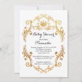  kleine prinses Baby shower uitnodiging (Voorkant)