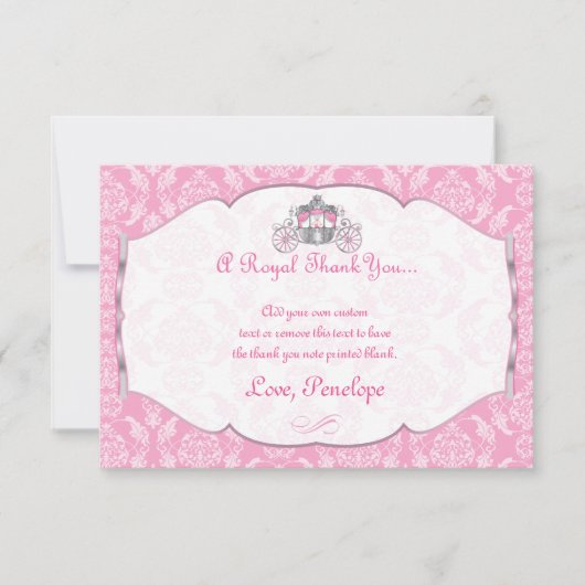 Kleine prinses bedankt jullie kaarten (Voorkant)