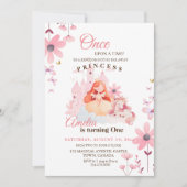  kleine prinses bloemenverjaardag kaart (Voorkant)