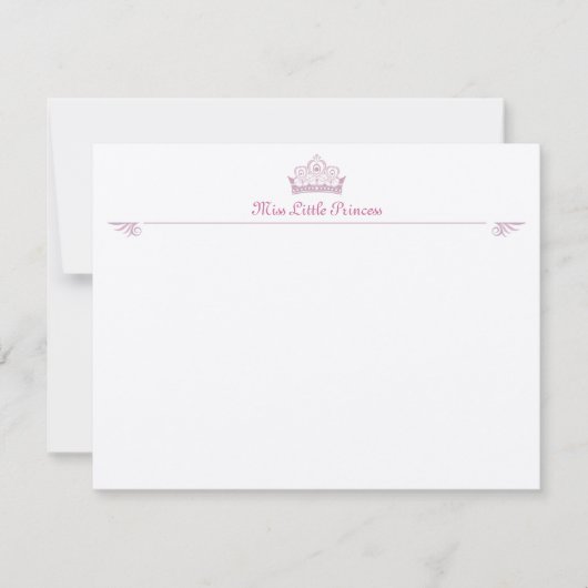 Kleine prinses Correspondentiekaarten RSVP Kaartje (Voorkant)