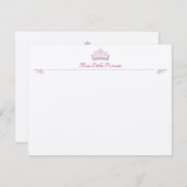 Kleine prinses Correspondentiekaarten RSVP Kaartje (Voorkant / Achterkant)