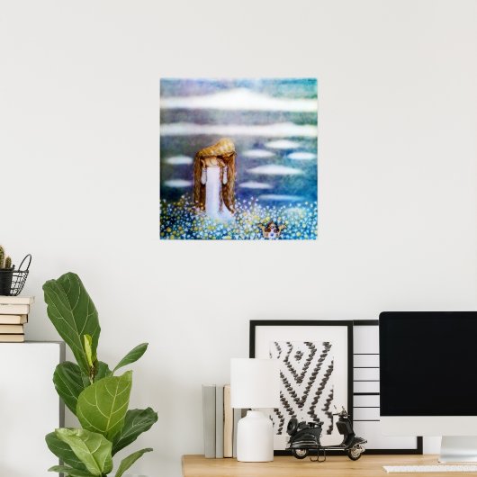 Kleine prinses Cottongras Poster (Thuiskantoor)