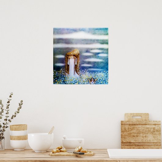 Kleine prinses Cottongras Poster (Keuken)