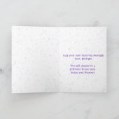 Kleine Prinses Custom verjaardagskaart Kaart (Binnen)