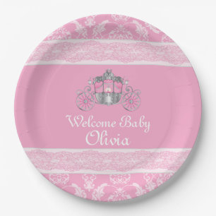 Kleine prinses, Cute, Baby shower, papieren Borden Bordje