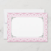 Kleine prinses eerste verjaardagsfeestje kaart (Achterkant)