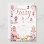 kleine prinses fee eerste sprookje verjaardag kaart (Voorkant)