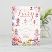 kleine prinses fee eerste sprookje verjaardag kaart (Staand voorkant)