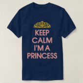 Kleine prinses, Funny Keep Calm Ik ben een prinses T-shirt (Design voorkant)