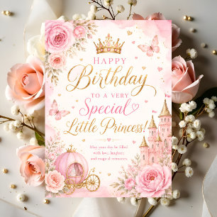 Kleine Prinses Gefeliciteerd Kaart