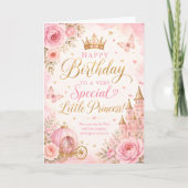 Kleine Prinses Gefeliciteerd Kaart (Voorkant)