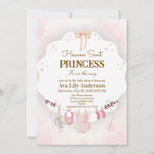 Kleine Prinses Hemelgezonden Roze Baby Kleertjesli Kaart