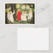 Kleine prinses in het bos notitiekaartje (Voorkant / Achterkant)