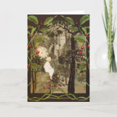 Kleine prinses in het bos Wenskaart Notitiekaartje (Voorkant)