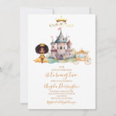 Kleine prinses koninklijke viering aquarel kaart (Voorkant)