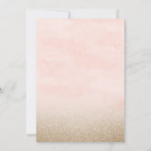 Kleine prinses koninklijke viering aquarel kaart (Achterkant)