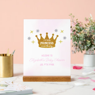 Kleine Prinses Meisje Baby Shower Acryl Bord