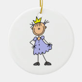 Kleine prinses met kroon keramisch ornament (Voorkant)