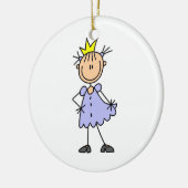 Kleine prinses met kroon keramisch ornament (Links)