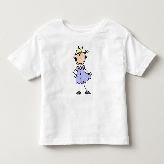 Kleine prinses met kroon kinder shirts (Voorkant)