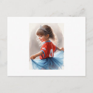Kleine Prinses Met Tiara, Briefkaart