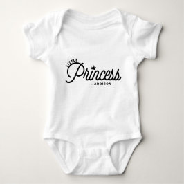 Kleine prinses moderne typografie gepersonaliseerd romper